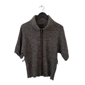 Willi Smith Gray Cowl Neck Sweater